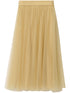 pleated midi skirt